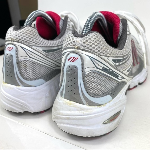 NEW BALANCE 470 MADE IN USA METALLIC SILVER AND PINK SNEAKERS WOMEN’S SIZE 10 - Picture 11 of 13